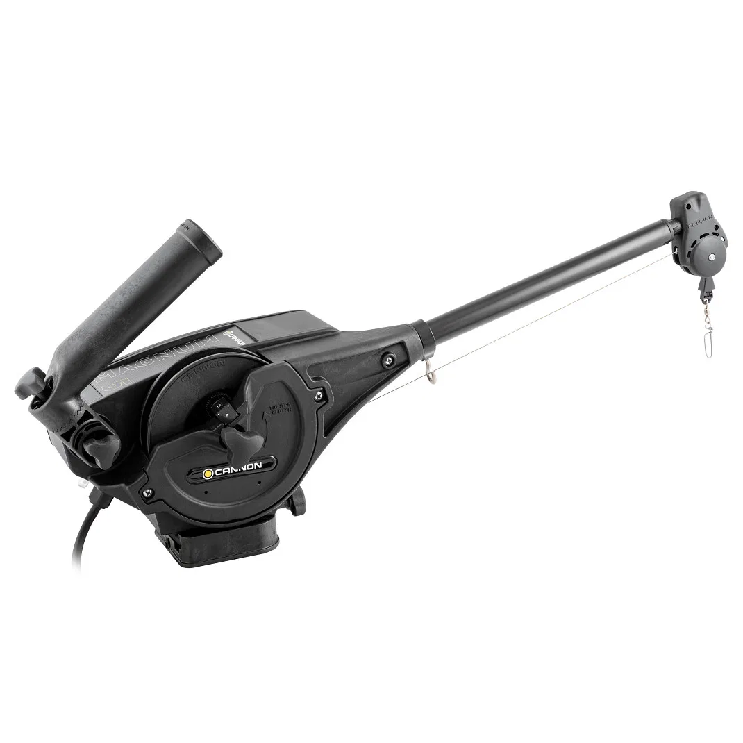 1902300 – CANNON Downrigger, Electric Operation 250 Retrieval Speed Per Minute Analog Depth Counter Dual Axis Adjusta...